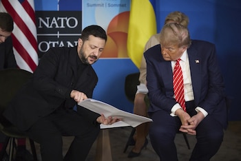 Donald Trump et Volodimir Zelensky