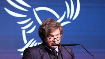 Javier Milei en acte