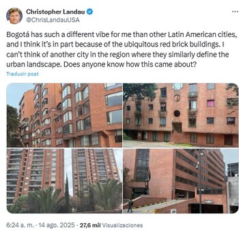 Landau a mentionné l'architecture de Bogotá