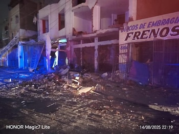 Scène de dévastation à Trujillo