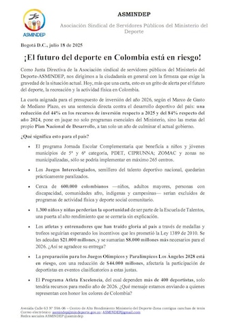 El sindicato del Ministerio del