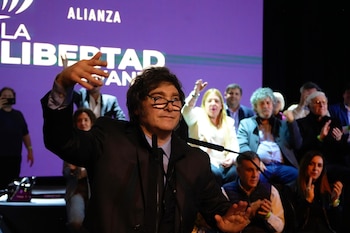 Javier Milei avec les candidats de La Liberté Avance
