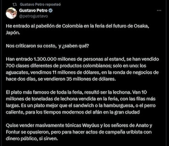 Communiqué officiel du président Gustavo