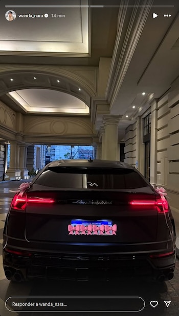 El nuevo auto de Wanda