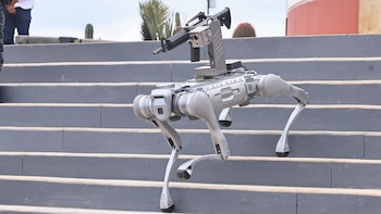Cet appareil quadrupède de 60 kg