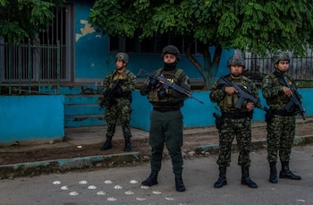 Policía en Venezuela. crédito New