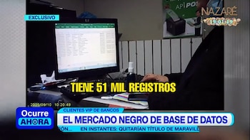 Extractos impresos de bases de données