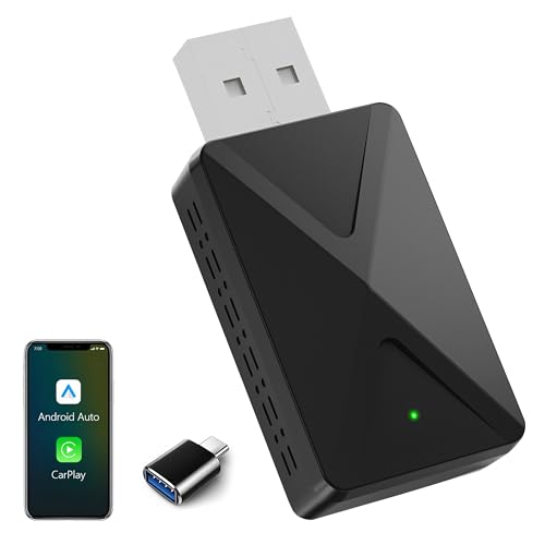 Adaptateur sans fil 2 en 1 pour Apple CarPlay et Android Auto