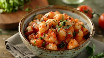 El plato de ñoquis de