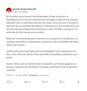 Con este mensaje, el exvicepresidente