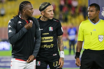 Dayro Moreno junto con Hugo