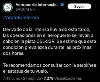 El aeropuerto de la CDMX