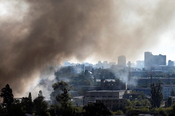 Kiev fue bombardeada con 800