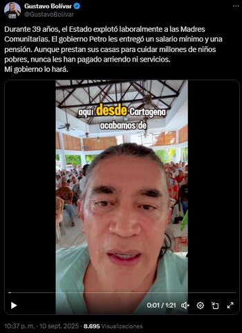 Gustavo Bolívar le lanzó pulla