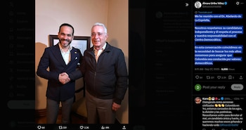 Publicación de Uribe en su