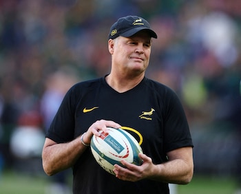 Rassie Erasmus, entraîneur de Sudáfrica