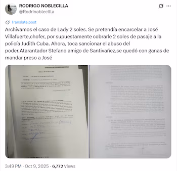 Justicia exonera a chofer del