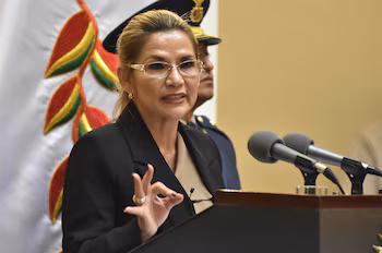 La ex presidenta de Bolivia,