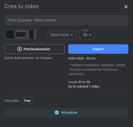 Options d'exportation