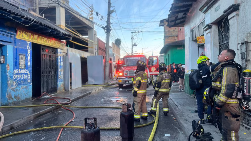 Incendie à Bogotá