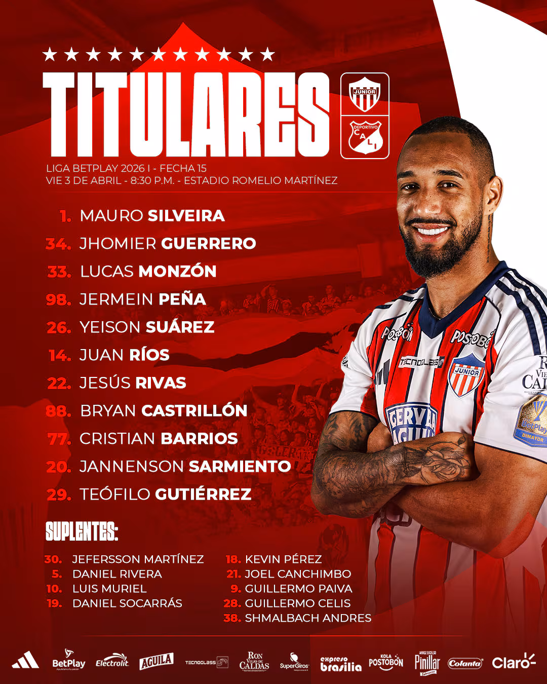 Formation de Junior de Barranquilla
