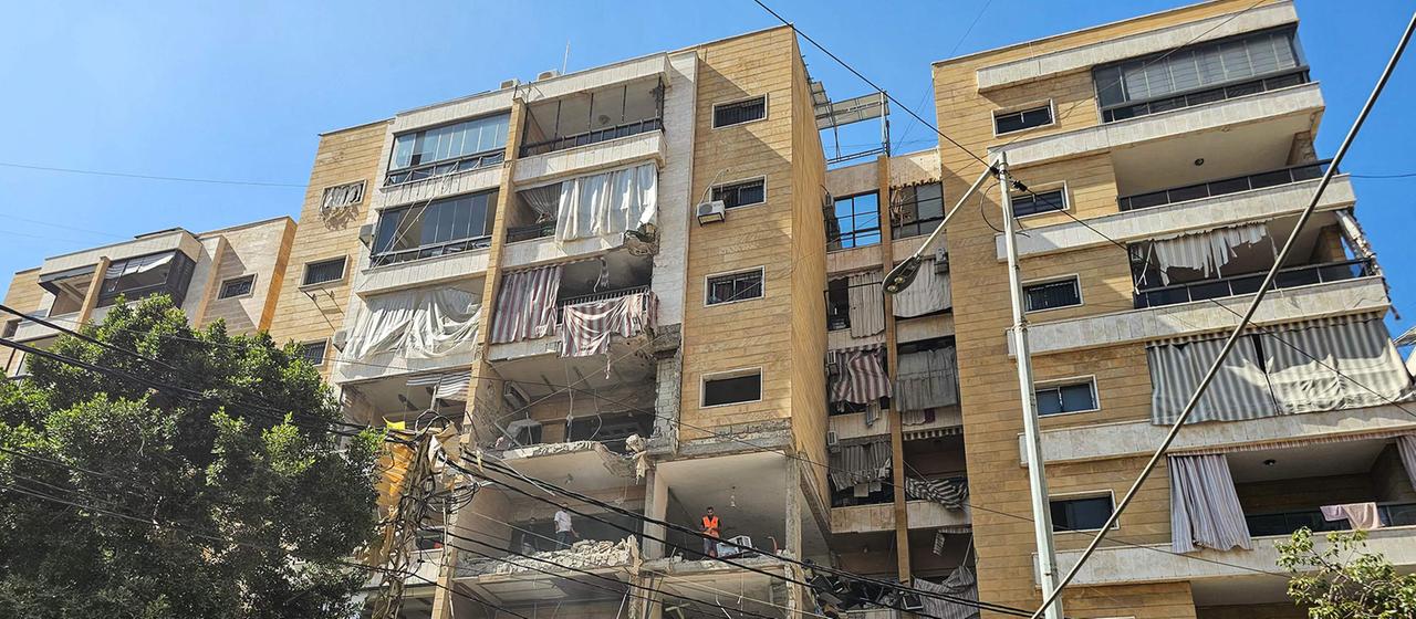 Israël frappe de nouveau les objectifs du Hezbollah à Beyrouth.