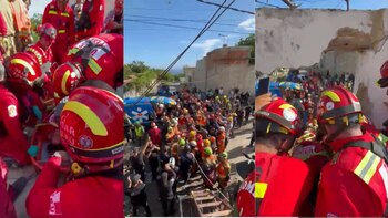 Équipe péruvienne au Venezuela a réussi à sauver une femme de 60 ans vivante d’un immeuble de 15 étages effondré