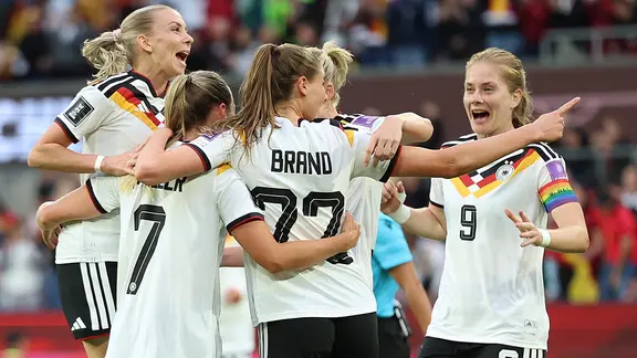 Les joueuses de la DFB obtiennent leur ticket pour la WM grâce à leur victoire contre la Norvège.
