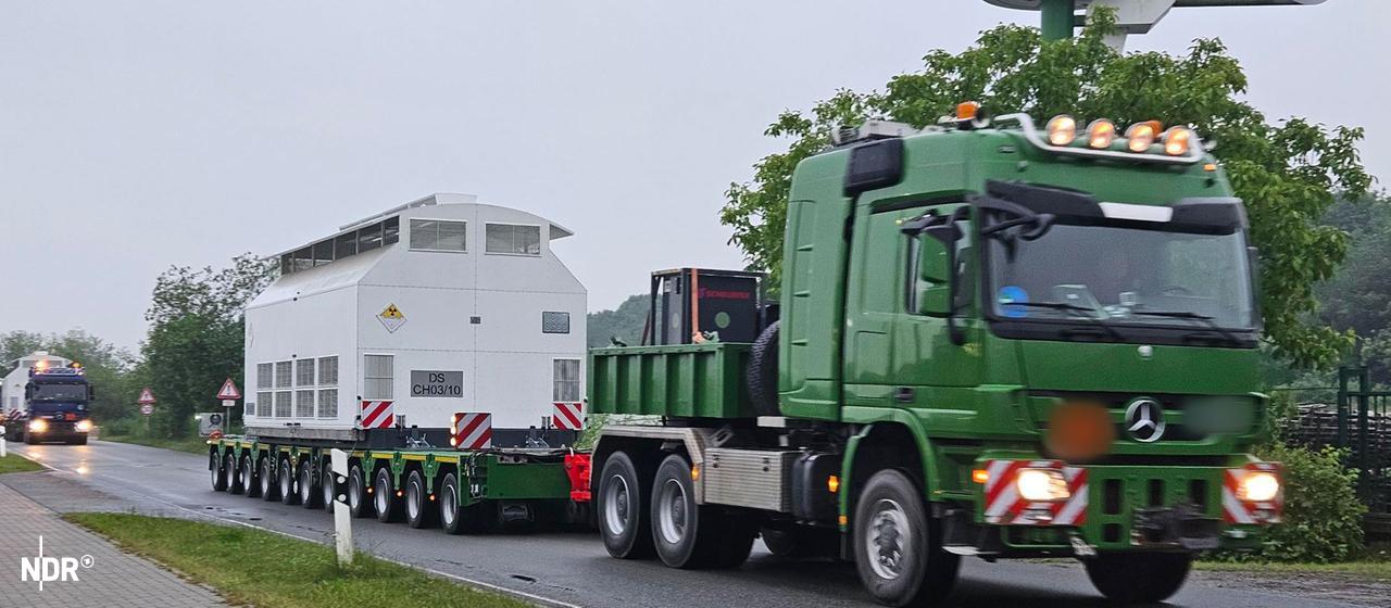 Transport de déchets nucléaires de Brunsbüttel à Brokdorf terminé
