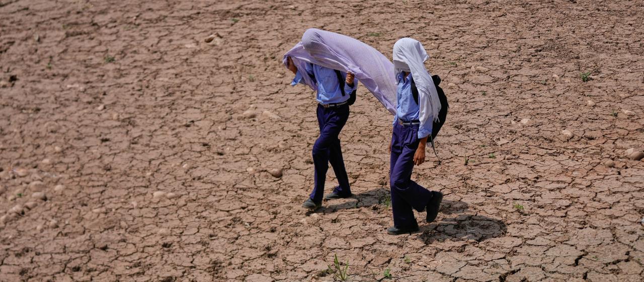 Un enfant sur deux, selon une étude de l’UNICEF, est touché par les risques climatiques.