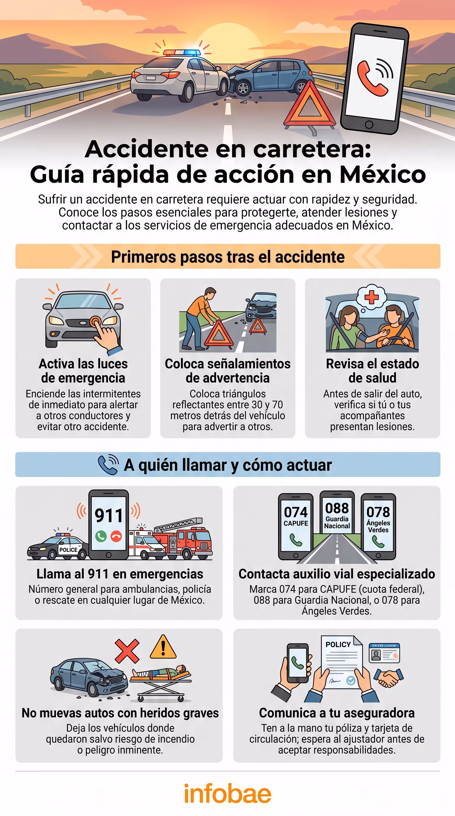 Accident sur Viaducto Miguel Alemán