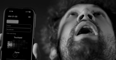 Ce contrôleur te permet d’utiliser n’importe quel dispositif avec la langue : il se connecte par Bluetooth et agit comme un trackpad sur ton palais.