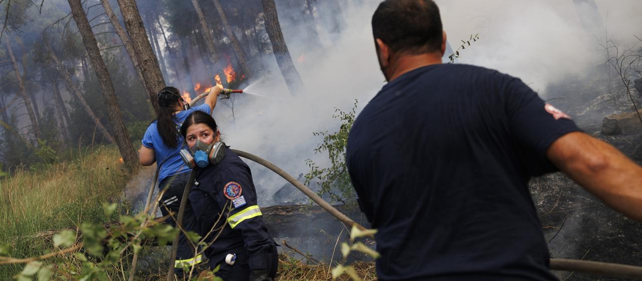 Deux morts lors d’un incendie de forêt en Grèce