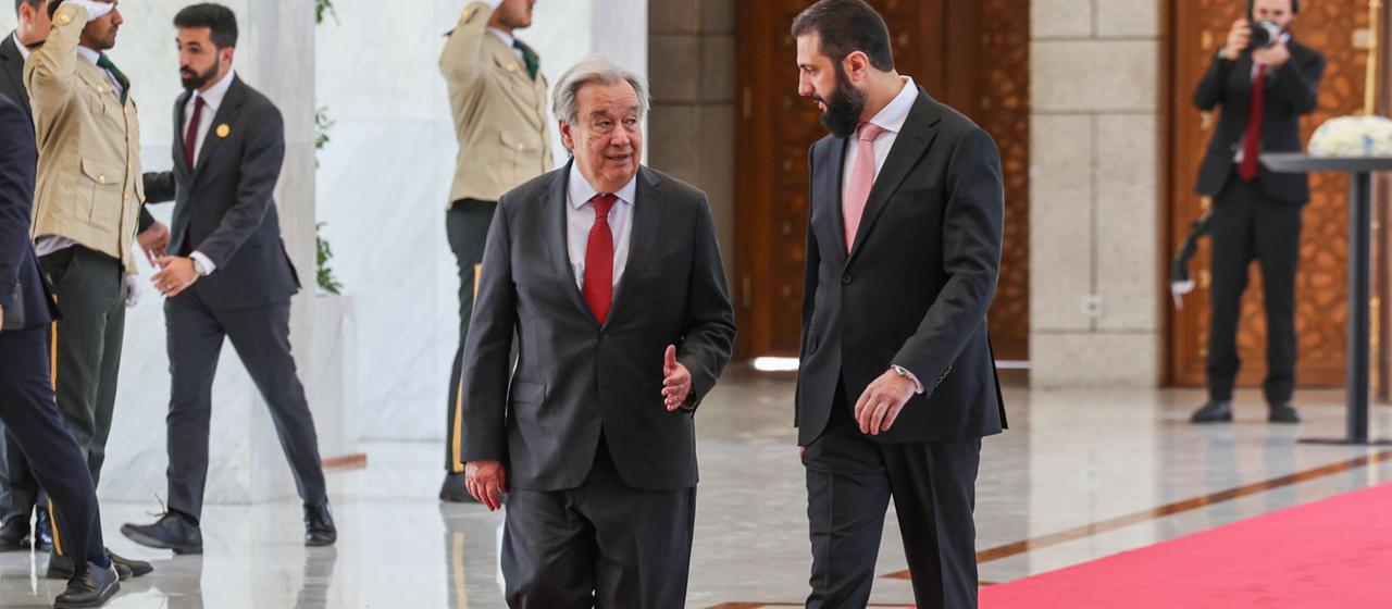 Guterres visite la Syrie en tant que premier secrétaire général de l’ONU depuis 15 ans.