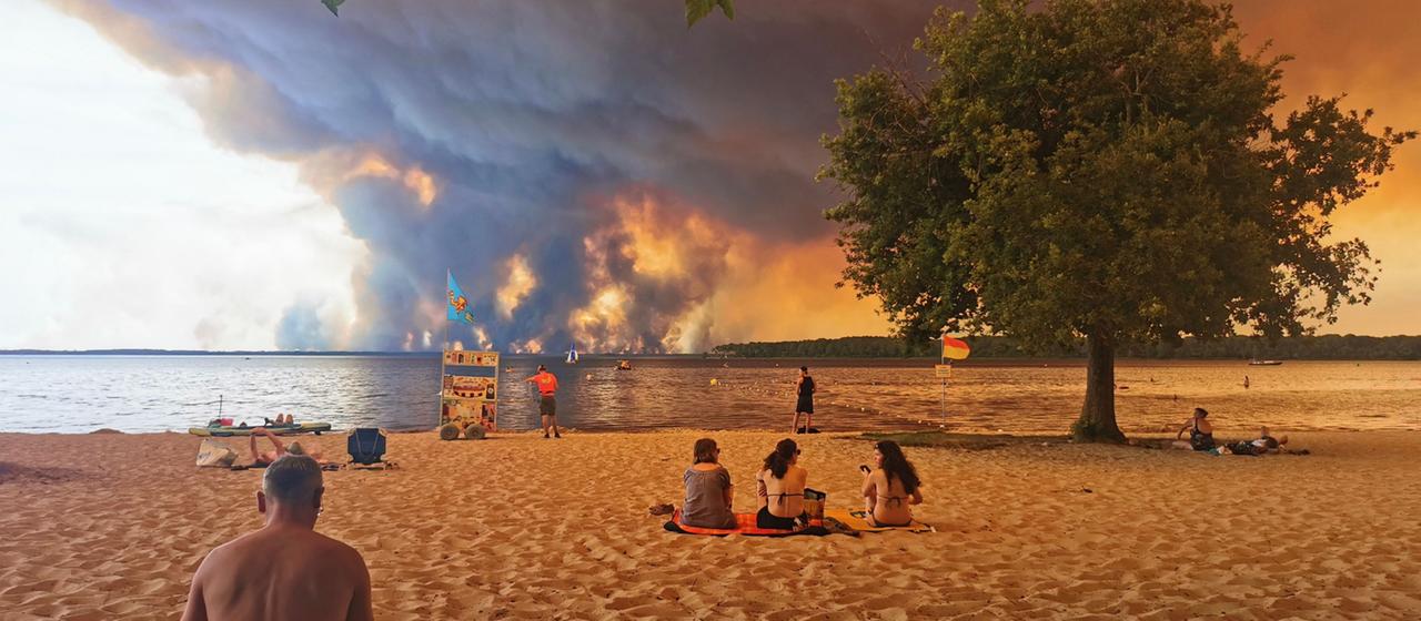 Incendies de forêt en France : les flammes se rapprochent de Bordeaux