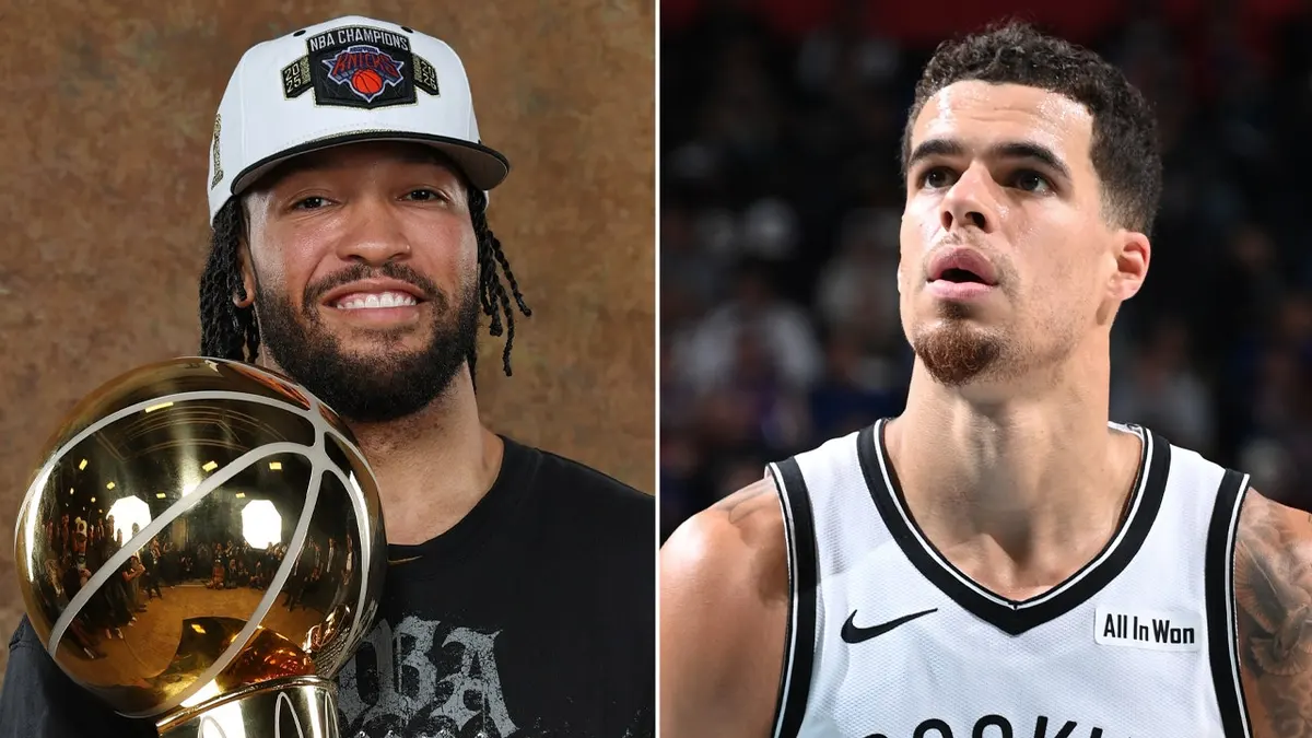 Michael Porter Jr. attend à la liste d’invités pendant que Brunson des Knicks entre