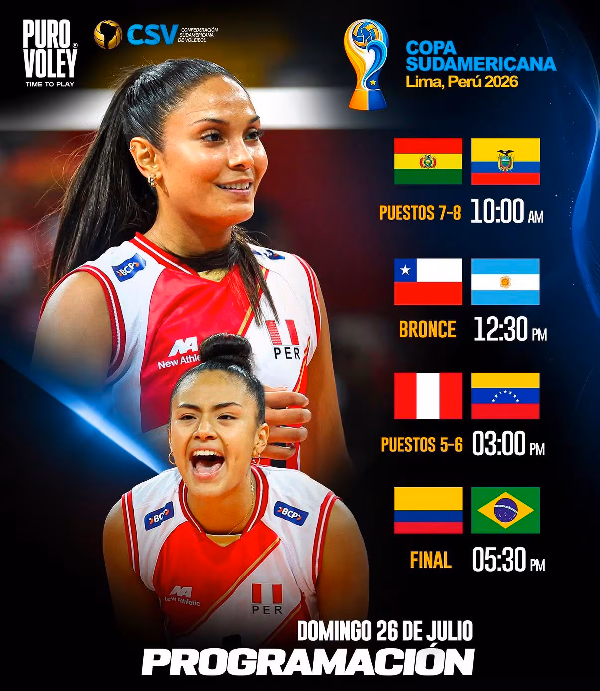 Pérou 2-0 Venezuela EN DIRECT AUJOURD’HUI : suivi du match pour la cinquième place de la Copa Sudamericana de volley 2026