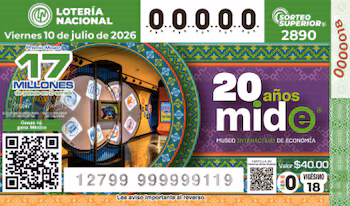 Sorteo Superior 2890 : Résultats du vendredi 10 juillet 2026 de la Lotería Nacional