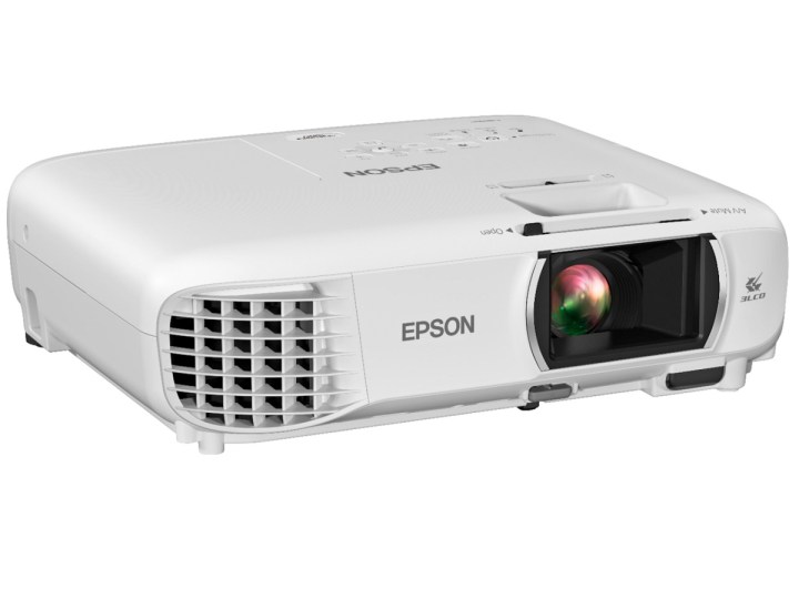 Beyaz arka planda Epson Ev Sineması 1080 projektörü.