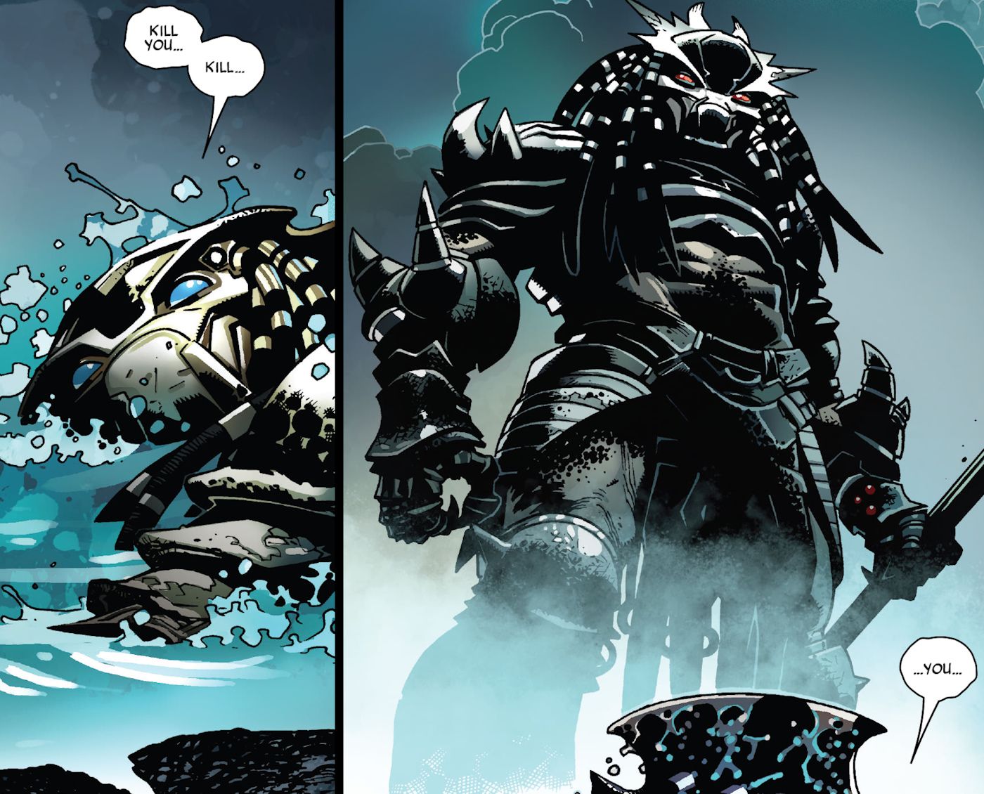Samurai Predator Marvel Comic'te Theta'yı Yendi
