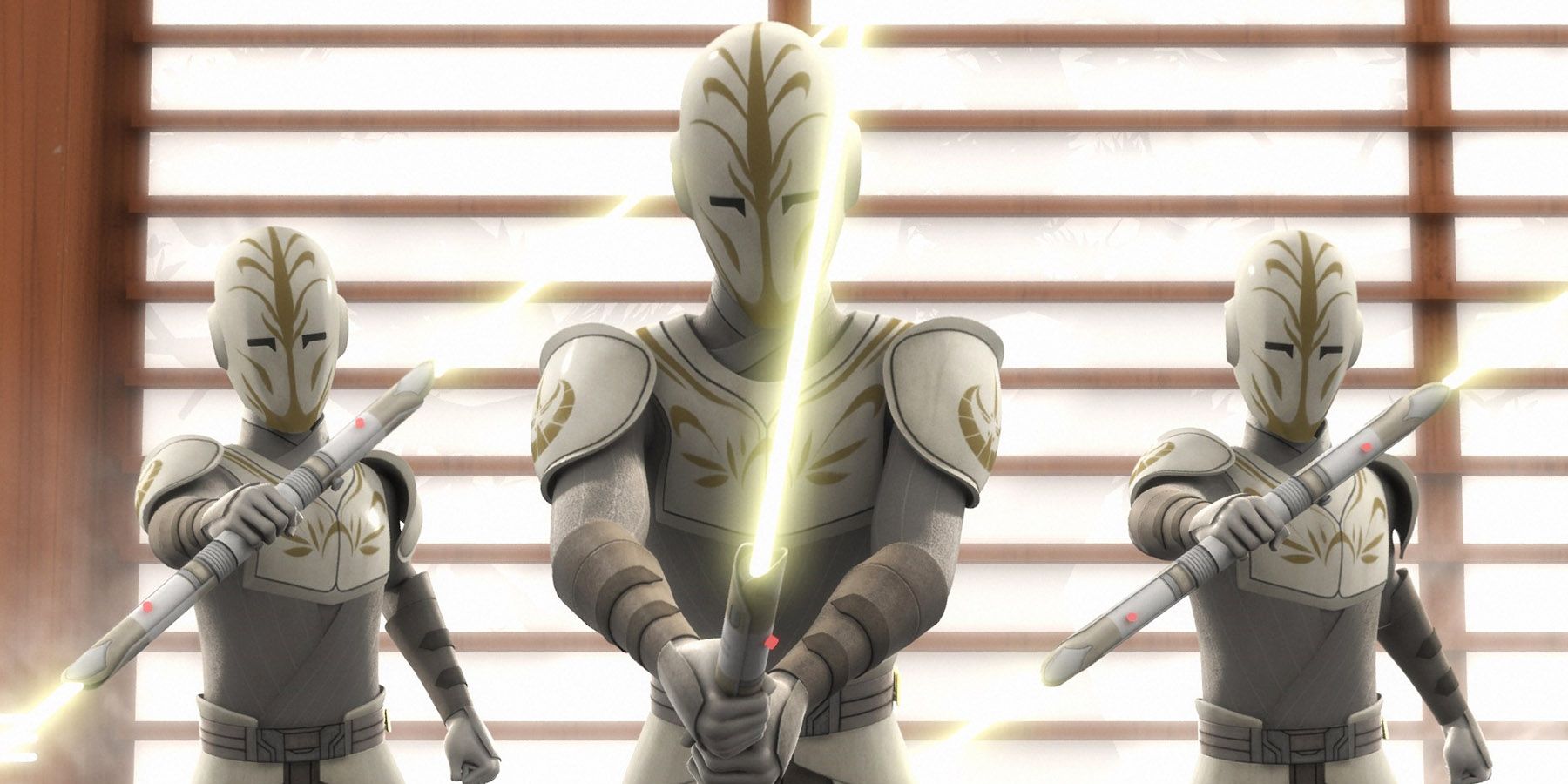Jedi Tapınağı Muhafızları, Star Wars Rebels'da ışın kılıçlarını kullanıyor.
