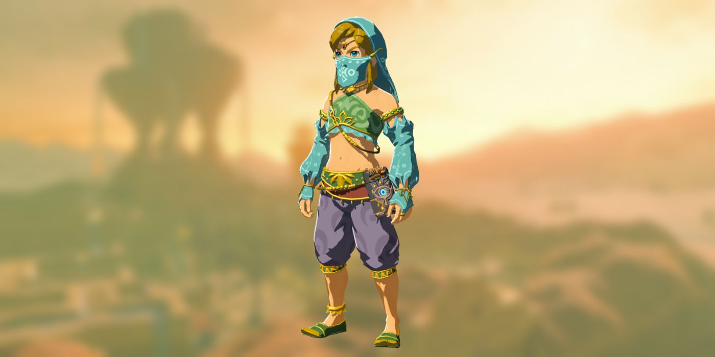 Link, The Legend of Zelda: Breath of the Wild'da Gerudo kadını gibi giyinmiş