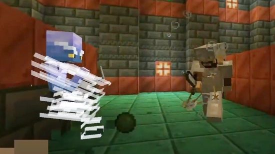 Mojang'ın Magnus'u, Minecraft deneme odalarında ortaya çıkan bir çete olan Minecraft Breeze ile savaşır.