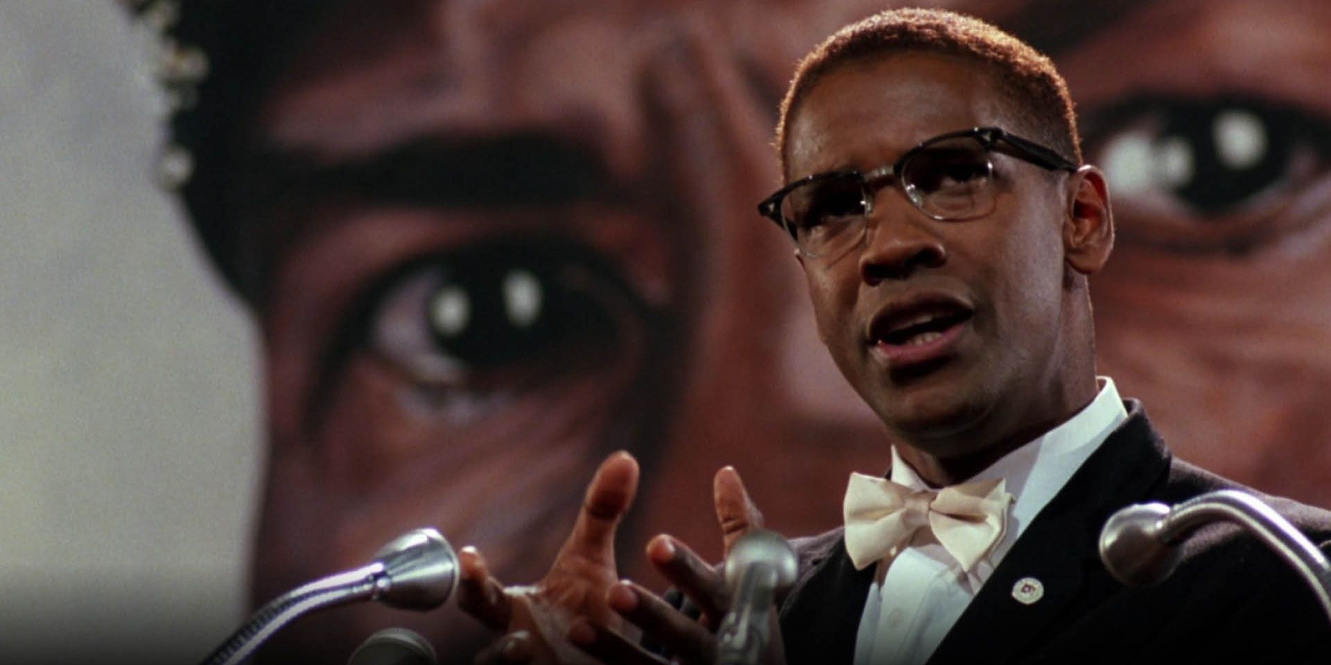 Denzel Washington Malcolm X'te Konuşma Yapıyor