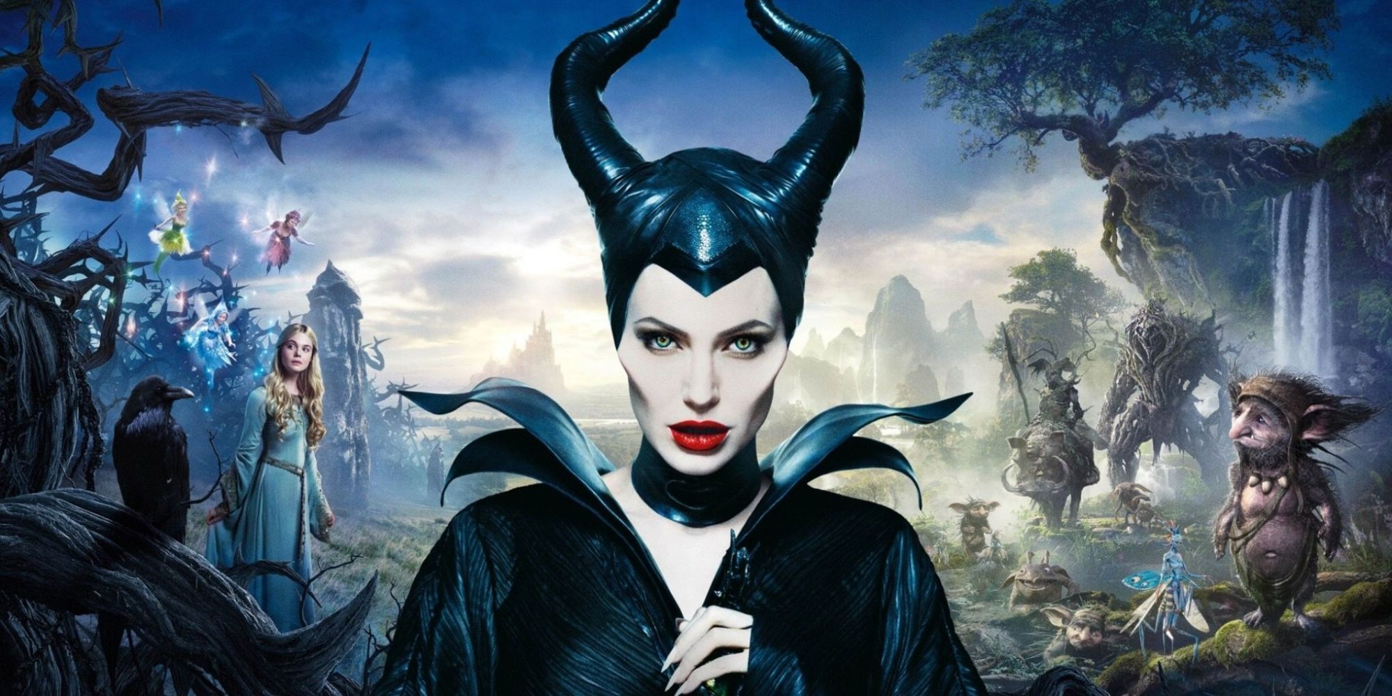 Maleficent (2014) dizisindeki Maleficent rolünde Angelina Jolie
