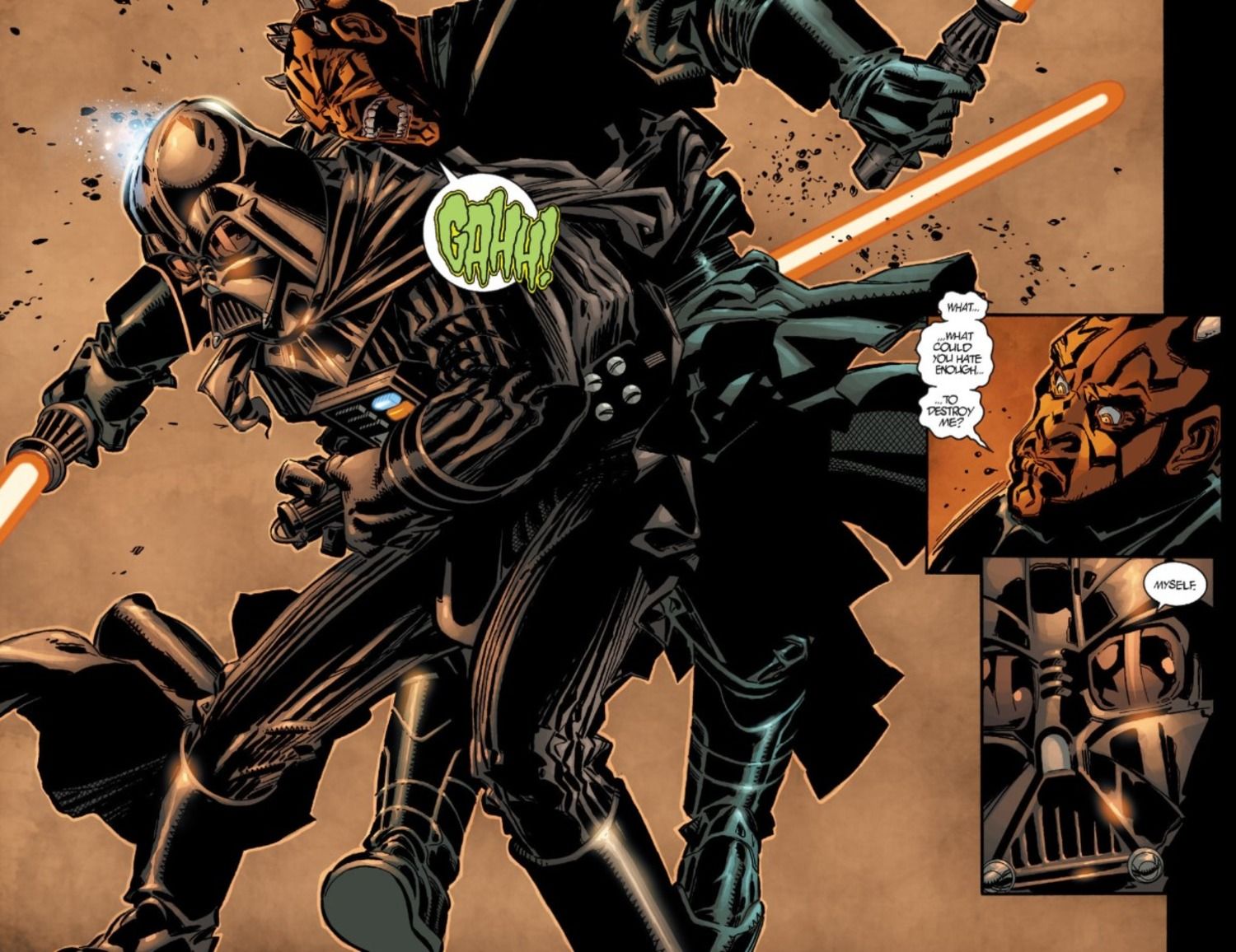 Vader, Darth Maul'u mümkün olan en korkunç şekilde öldürdü