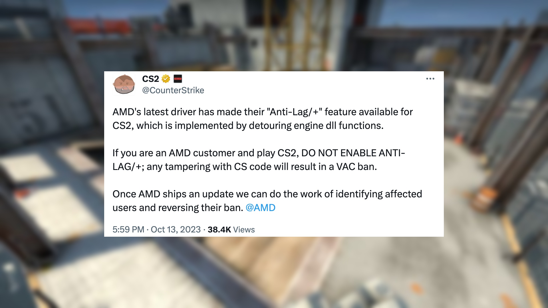 CS2 oyuncuları dikkat, yeni AMD özelliği “VAC yasağıyla sonuçlanacak” - Dünyadan Güncel Teknoloji Haberleri
