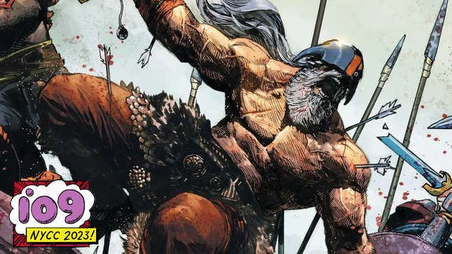DC Comics'in Dark Knights of Steel: Allwinter'ın kapağında Deathstroke.