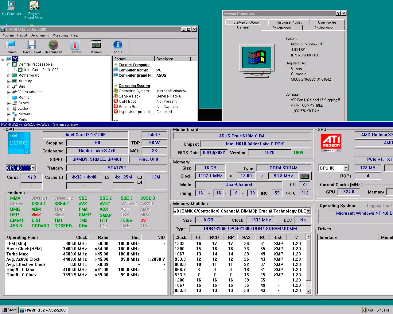 Intel Raptor Lake CPU, 27 Yıllık Windows NT 4.0 Üzerinde Çalışıyor - Dünyadan Güncel Teknoloji Haberleri