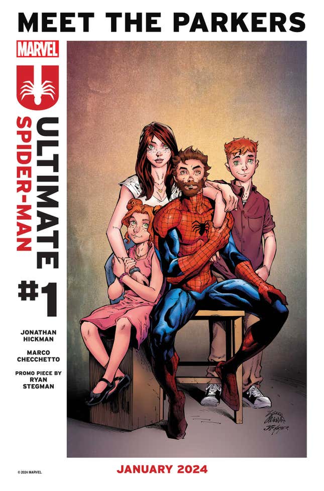 Marvel'ın Yeni Ultimate Spider-Man'i Evli ve Çocuklu başlıklı makale için resim